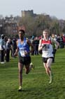 Weynay Ghebresilasie (Sunderland) and Calum Johnson (Gateshead) during the 2013 Durham Cathedral Relays senior mens race. Photo: David T. Hewitson/Sports for All Pics